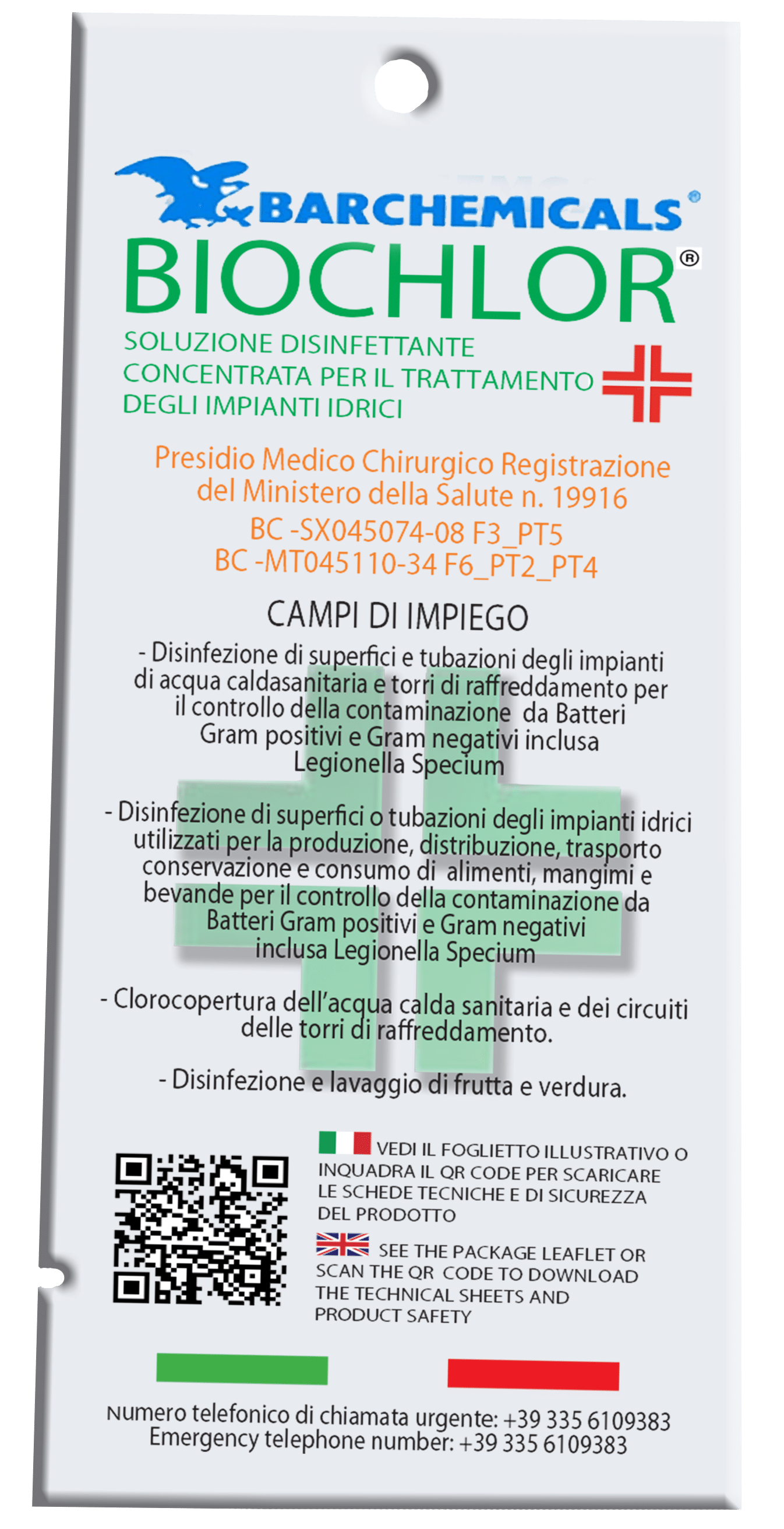 Disinfettante Monodose Per 1 Litro D’Acqua Biochlor (Presidio Medico Chirurgico) Acquatravel Disinfettante Monodose Per 1 Litro D’Acqua Biochlor (Presidio Medico Chirurgico) Acquatravel
