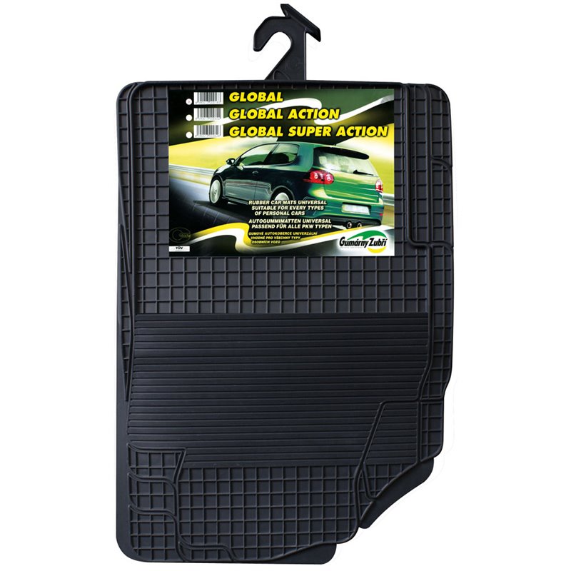 Set 4 Tappeti Gomma Universali Global Cora 132600 - immagine 2